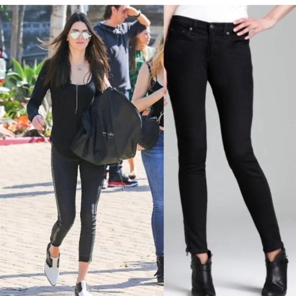 Rag & Bone coal zipper tuxedo skinny jeans (28) 🤩 - Picture 1 of 8